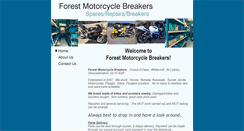 Desktop Screenshot of forestmotorcyclebreakers.co.uk