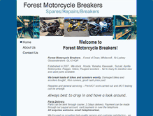 Tablet Screenshot of forestmotorcyclebreakers.co.uk